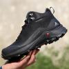 imageHUMTTO Mens AllTerrain Waterproof Hiking Boots Lightweight Breathable Outdoor Ankle Boots Trekking Hiking ShoesBlack