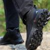 imageHUMTTO Mens AllTerrain Waterproof Hiking Boots Lightweight Breathable Outdoor Ankle Boots Trekking Hiking ShoesBlack