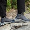 imageHUMTTO Mens AllTerrain Waterproof Hiking Boots Lightweight Breathable Outdoor Ankle Boots Trekking Hiking ShoesGrey