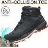 imageHUMTTO Mens AllTerrain Waterproof Hiking Boots Lightweight Breathable Outdoor Ankle Boots Trekking Hiking ShoesGrey1