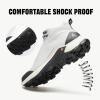 imageHUMTTO Mens AllTerrain Waterproof Hiking Boots Lightweight Breathable Outdoor Ankle Boots Trekking Hiking ShoesLight Grey