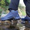 imageHUMTTO Mens AllTerrain Waterproof Hiking Boots Lightweight Breathable Outdoor Ankle Boots Trekking Hiking ShoesNavy Blue
