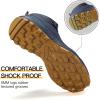 imageHUMTTO Mens AllTerrain Waterproof Hiking Boots Lightweight Breathable Outdoor Ankle Boots Trekking Hiking ShoesNavy Blue1