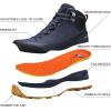 imageHUMTTO Mens AllTerrain Waterproof Hiking Boots Lightweight Breathable Outdoor Ankle Boots Trekking Hiking ShoesNavy Blue1