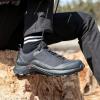imageHUMTTO Mens AllTerrain Waterproof Hiking Shoes Lightweight Breathable Trekking Anti Slip Outdoor Trails ShoesBlack