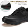imageHUMTTO Mens AllTerrain Waterproof Hiking Shoes Lightweight Breathable Trekking Anti Slip Outdoor Trails ShoesBlack1