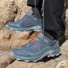 imageHUMTTO Mens AllTerrain Waterproof Hiking Shoes Lightweight Breathable Trekking Anti Slip Outdoor Trails ShoesGrey
