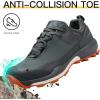 imageHUMTTO Mens AllTerrain Waterproof Hiking Shoes Lightweight Breathable Trekking Anti Slip Outdoor Trails ShoesGrey1