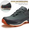 imageHUMTTO Mens AllTerrain Waterproof Hiking Shoes Lightweight Breathable Trekking Anti Slip Outdoor Trails ShoesGrey1