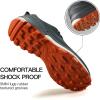 imageHUMTTO Mens AllTerrain Waterproof Hiking Shoes Lightweight Breathable Trekking Anti Slip Outdoor Trails ShoesGrey1