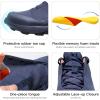 imageHUMTTO Mens AllTerrain Waterproof Hiking Shoes Lightweight Breathable Trekking Anti Slip Outdoor Trails ShoesNavy Blue