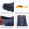 imageHUMTTO Mens AllTerrain Waterproof Hiking Shoes Lightweight Breathable Trekking Anti Slip Outdoor Trails ShoesNavy Blue1
