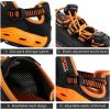imageHUMTTO Mens Amphibious Water Shoes  Hiking Sandals for Men Outdoor Water Sandal Closed Toe NonSlip River Shoes Summer Quick Drying Aqua ShoeBlack