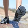 imageHUMTTO Mens Amphibious Water Shoes  Hiking Sandals for Men Outdoor Water Sandal Closed Toe NonSlip River Shoes Summer Quick Drying Aqua ShoeBlackGrey