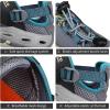 imageHUMTTO Mens Amphibious Water Shoes  Hiking Sandals for Men Outdoor Water Sandal Closed Toe NonSlip River Shoes Summer Quick Drying Aqua ShoeBlueGrey