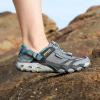 imageHUMTTO Mens Amphibious Water Shoes  Hiking Sandals for Men Outdoor Water Sandal Closed Toe NonSlip River Shoes Summer Quick Drying Aqua ShoeBlueGrey