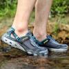 imageHUMTTO Mens Amphibious Water Shoes  Hiking Sandals for Men Outdoor Water Sandal Closed Toe NonSlip River Shoes Summer Quick Drying Aqua ShoeBlueGrey
