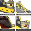 imageHUMTTO Mens Amphibious Water Shoes  Hiking Sandals for Men Outdoor Water Sandal Closed Toe NonSlip River Shoes Summer Quick Drying Aqua ShoeGrey