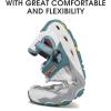 imageHUMTTO Mens Amphibious Water Shoes  Hiking Sandals for Men Outdoor Water Sandal Closed Toe NonSlip River Shoes Summer Quick Drying Aqua ShoeWhitelake Blue