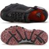 imageHUMTTO Womens Amphibious Water Shoes  Closed Toe Hiking Sandals Summer Outdoor Water Sandal NonSlip River Shoes Quick Drying Aqua ShoeBlack Dark Red