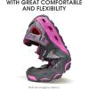 imageHUMTTO Womens Amphibious Water Shoes  Closed Toe Hiking Sandals Summer Outdoor Water Sandal NonSlip River Shoes Quick Drying Aqua ShoeGreypink Purple