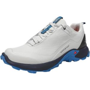imageHUMTTO Mens AllTerrain Waterproof Hiking Shoes Lightweight Breathable Trekking Anti Slip Outdoor Trails ShoesLight Grey