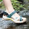 imageHUMTTO Sandals for Women Casual Summer Closed Toe Outdoor Walking Athletic Hiking Water ShoesBeige Green