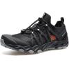 imageHUMTTO Water Shoes for Mens Durable NonSlip QuickDry Sailing Travel Beach Wading Swimming Fishing Kayaking Barefoot BoatBlack