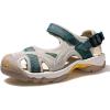 imageHUMTTO Sandals for Women Casual Summer Closed Toe Outdoor Walking Athletic Hiking Water ShoesBeige Green