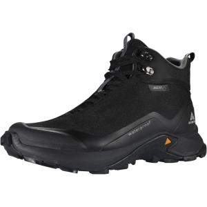 imageHUMTTO Hiking Shoes for Men Lightweight Anti Slip Outdoor Trekking Ankle BootsBlack