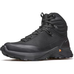 imageHUMTTO Mens Hiking Shoes Outdoor Anti Slip Ankle Boots Lightweight Breathable Trekking Trails ShoesBlack