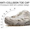 imageHUMTTO Mens Summer Sports Sandals Breathable QuickDrying Soft Bottom Slippers Outdoor Wading Tracing Beach Shoes Water Activities ShoesSandstorm White