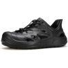 imageHUMTTO Mens Summer Sports Sandals Breathable QuickDrying Soft Bottom Slippers Outdoor Wading Tracing Beach Shoes Water Activities ShoesBlack