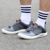 imageHUMTTO Mens Lightweight Walking Shoes Flat Slip Resistant Sneakers Outdoor Casual Comfortable Shoes Breathable Work ShoesGrey