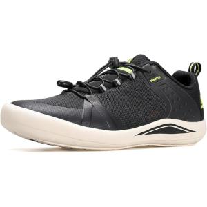 imageHUMTTO Mens Lightweight Walking Shoes Flat Slip Resistant Sneakers Outdoor Casual Comfortable Shoes Breathable Work ShoesBlack Fruit Green