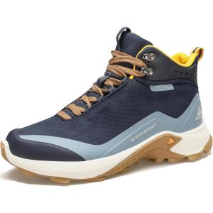 imageHUMTTO Womens Waterproof Hiking Boots Lightweight Outdoor Trail Backpacking Boot Trekking Hiking ShoesDark Blue