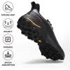 imageHUMTTO Mens Trail Running Shoes Quick Laces Cross Training Shoes Comfortable Breathable Anti Slip Walking Outdoors Athletic SneakersBlack