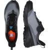 imageHUMTTO Mens Trail Running Shoes Quick Laces Cross Training Shoes Comfortable Breathable Anti Slip Walking Outdoors Athletic SneakersGreyBlack