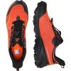 imageHUMTTO Mens Trail Running Shoes Quick Laces Cross Training Shoes Comfortable Breathable Anti Slip Walking Outdoors Athletic SneakersOrangeBlack