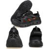 imageHUMTTO Womens Amphibious Closed Toe Hiking Sandals QuickDry Water Shoes NonSlip Athletic Adjustable Outdoor Fisherman Summer Beach Walking Travel SandalsBlack