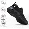 imageHUMTTO Womens Amphibious Closed Toe Hiking Sandals QuickDry Water Shoes NonSlip Athletic Adjustable Outdoor Fisherman Summer Beach Walking Travel SandalsBlack