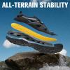 imageHUMTTO Womens Amphibious Closed Toe Hiking Sandals QuickDry Water Shoes NonSlip Athletic Adjustable Outdoor Fisherman Summer Beach Walking Travel SandalsBlack