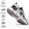imageHUMTTO Womens Amphibious Closed Toe Hiking Sandals QuickDry Water Shoes NonSlip Athletic Adjustable Outdoor Fisherman Summer Beach Walking Travel SandalsPinkBeige Grey
