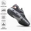 imageHUMTTO Womens Amphibious Closed Toe Hiking Sandals QuickDry Water Shoes NonSlip Athletic Adjustable Outdoor Fisherman Summer Beach Walking Travel SandalsDark Grey