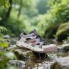 imageHUMTTO Womens Amphibious Closed Toe Hiking Sandals QuickDry Water Shoes NonSlip Athletic Adjustable Outdoor Fisherman Summer Beach Walking Travel SandalsPinkBeige Grey