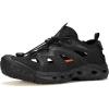 imageHUMTTO Womens Amphibious Closed Toe Hiking Sandals QuickDry Water Shoes NonSlip Athletic Adjustable Outdoor Fisherman Summer Beach Walking Travel SandalsBlack