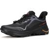imageHUMTTO Mens Trail Running Shoes Quick Laces Cross Training Shoes Comfortable Breathable Anti Slip Walking Outdoors Athletic SneakersBlack