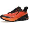 imageHUMTTO Mens Trail Running Shoes Quick Laces Cross Training Shoes Comfortable Breathable Anti Slip Walking Outdoors Athletic SneakersOrangeBlack