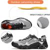 imageHUMTTO Mens Athletic Outdoor Sandals  Walking Shoes for Men Closed Toe NonSlip River Quick Drying Aqua Shoe Versatile Wading Tracing ShoesGrey