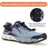 imageHUMTTO Mens Athletic Outdoor Sandals  Walking Shoes for Men Closed Toe NonSlip River Quick Drying Aqua Shoe Versatile Wading Tracing ShoesLight Blue